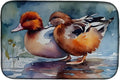 Caroline's Treasures DAC3264DDM Redhead Duck Dish Drying Mat Absorbent Dish Drying Mat Pad for Kitchen Counter Dish Drainer Mat for Countertop 14 x 21 Multicolor
