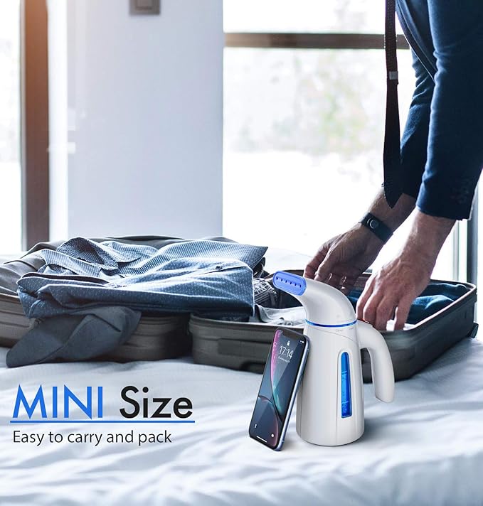 OGHom Steamer for Clothes Handheld Clothing Steamer for Garment 240ml Portable Travel Steam Iron (Only for 120V)