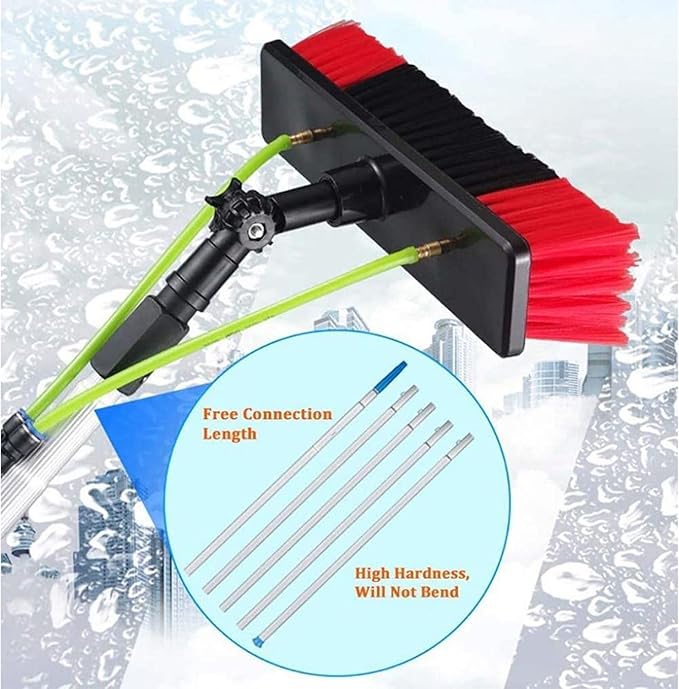 Photovoltaic Cleaner Window Cleaning Pole 512m Telescopic Brush Extendable Water Fed Pole for Cleaning Solar Panels Conservatory Roofs and Trucks