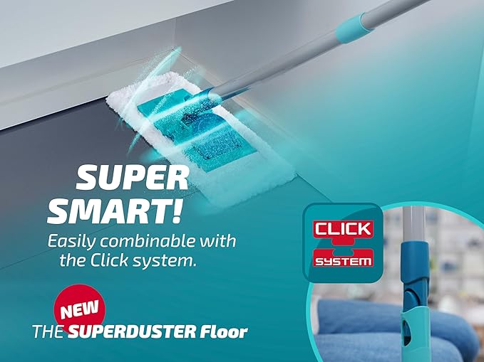 Leifheit SUPERDUSTER Floor Duster Dry dusting Floor Duster Replacement Wiper Cover for All Hard Floors 100% Microfibre Washable