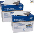 US-Based Supplier – 120-Pack W10165294RB 15-Inch Plastic Trash Compactor Bags Compatible with Whirlpool 13370 Kenmore