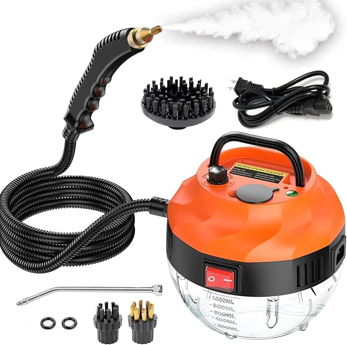 High Pressure Steam Cleaner Steamer for Cleaning Handheld Portable Steam Cleaners for Home Steamer for Car Detailing Steam Cleaner for Upholstery Kitchen Bathroom Grout and Tile