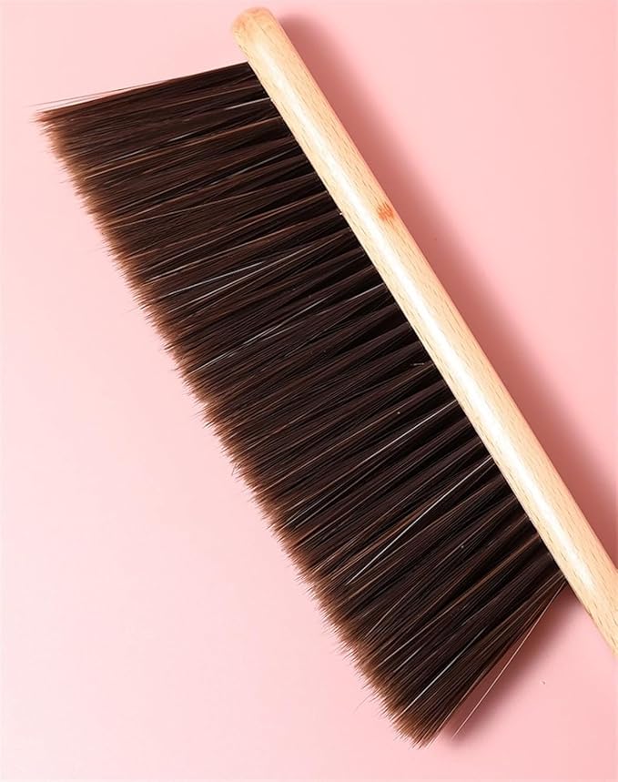 Whisk Broom Hand Held 2 Pcs Bench Brush Wooden Handle Hand Broom Extended for Comfortable Grip Drafting