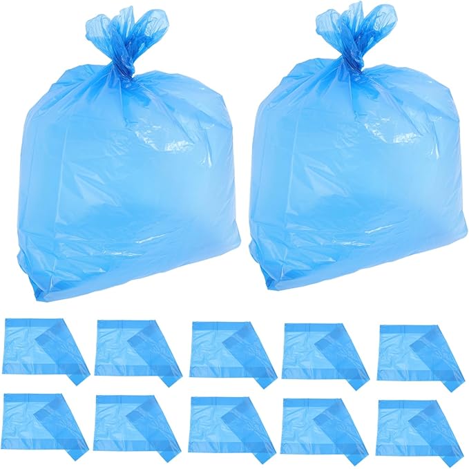 50pcs Tear-resistant Garbage Bags Thickened Large Capacity Trash Can Liners for Bathroom Kitchen Office Home PE Material Bedroom Trash Bags