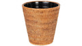 Mekomy KOUBOO La Jolla Rattan Wastebasket with Plastic Insert Handmade Trash Can Small Wastebasket Bedroom Bathroom Vanity RV Dorm Honey Brown