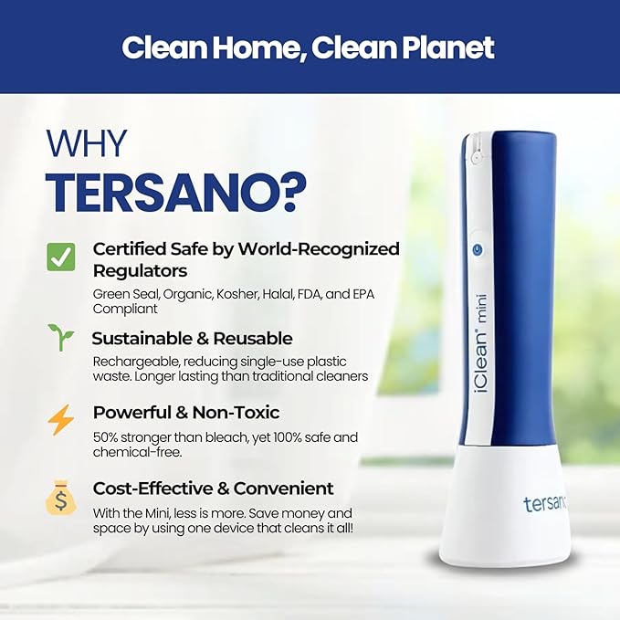 iClean Mini | Multipurpose Cleaner Award Winning All-Purpose Cleaner | Multi Surface Cleaning Supplies for Home Fabrics Glass Appliances | Turns Water Into a Cleaner!
