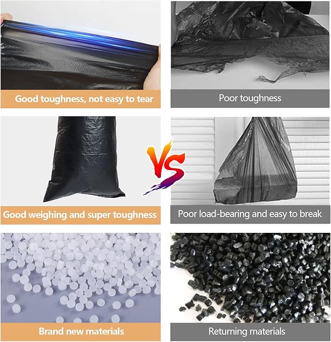 Coffee Knock Box Trash Bags for Commercial Floor Standing Thick Garbage Bag for Coffee ShopBarHomeOfficeKitchen50pcs/2 Roll