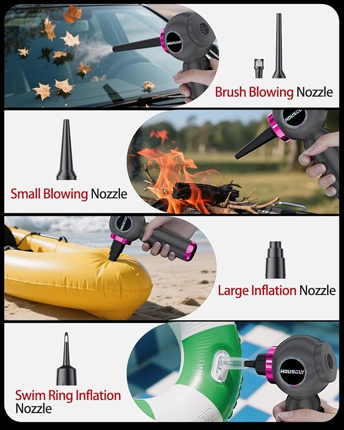 Handheld Car Vacuum Portable Cordless 25000Pa High Power Small Mini Hand Vacuum Rechargeable 4-in-1 Wireless Handheld Vac for Car Office Desktop Home Cleaning Ideal Gifts for Men &amp Women