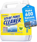 Teexpert Solar Panel Cleaner (1Gallon Makes 600 Gallons) Ultra Concentrated Glass &amp Solar Panel Cleaning Pro Quick Dry Streak-Free Remove Dirt Dust Droppings Fingerprints Oils &amp Water Sp