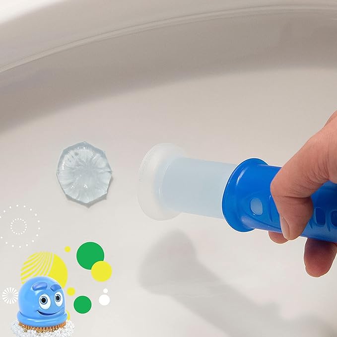 Scrubbing Bubbles Fresh Gel Toilet Cleaning Stamp Rainshower Dispenser with 4 Refills - Pack of 2
