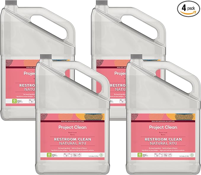 Multi-Surface Cleaner non toxic bathroom cleaner Eco-Friendly non toxic cleaning supplies Ready to Use Non-scented Bathroom cleaner Refill supply for your bathroom cleaner spray (4 pack)