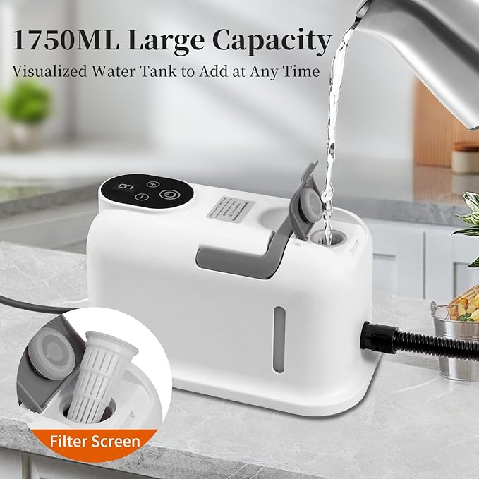 Steam Cleaner15s Heat-Up1.8L TankPortable Handheld Steamers for Cleaning with 10PCS AccessoriesSteam Cleaner for HomeCarDirtGreaseGroutTileCouchgroutwindowsbathroomskitchens