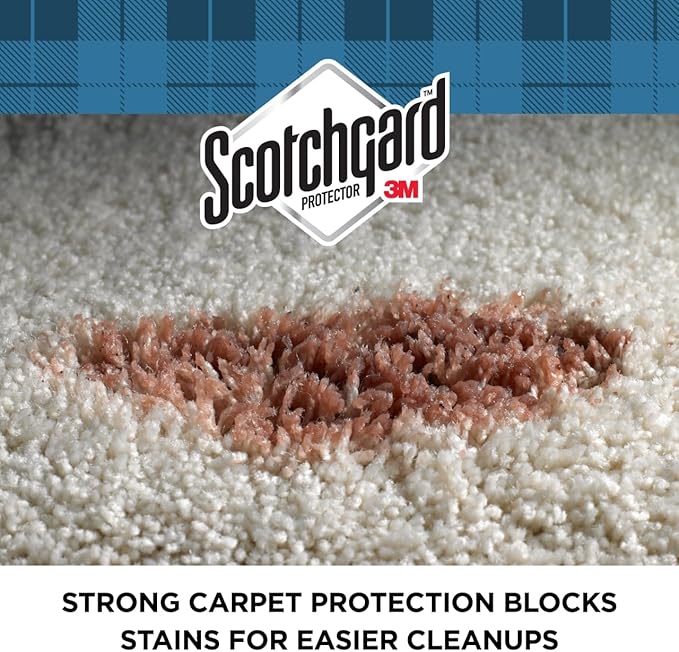 Scotchgard Rug &amp Carpet Protector Carpet &amp Rug Protector Blocks Stains During Spring and Summer Gatherings Fabric Protector Makes Cleanup of Stains from Muddy Footprints Easier 14 oz(Pack o