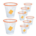 8PCS Basketball Hoop WastebasketBasketball Trash CanBasketball giftGymBasketball-Themed Gift Garbage Bin 4.5 GallonBasketball HoopGarbage CanBasketball Net Waste Basket for OfficeBedroom