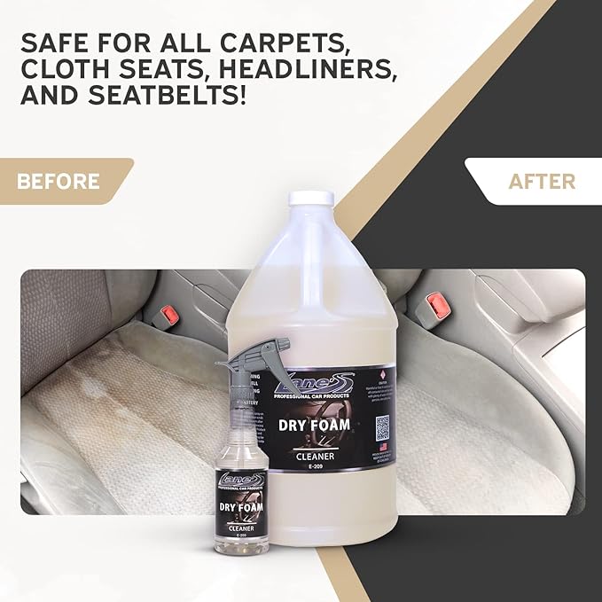 LANE'S Carpet Cleaner Spray- Carpet Cleaner Foam Removes Odor Fights Tough Dirt and Stains Professional Grade Cleaning Spray- 1 Gallon