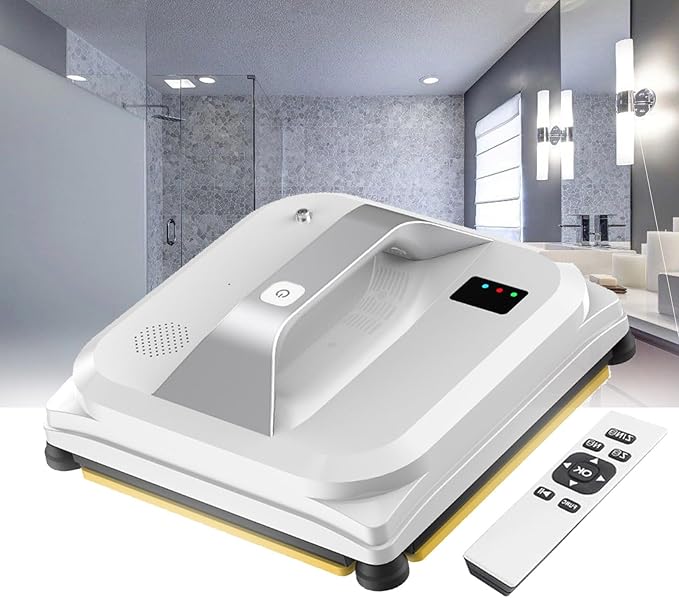 Smart Window Cleaning Robot Vacuum Automatic Spray Window Cleaner 3000PA Strong Absorption 80W Automatic Glass Vacuum