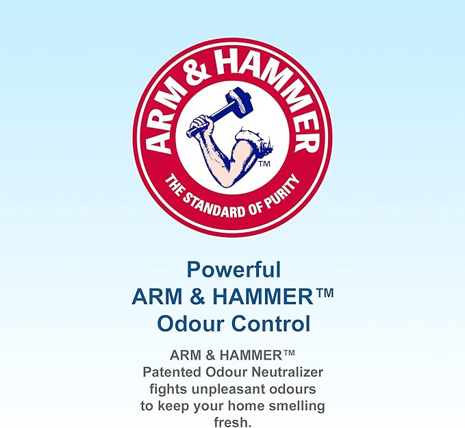 Hefty® Garbage Bags Strong Large 34 Litres White Kitchen Easy Flaps Arm &amp Hammer odour neutralizer 40 Bags