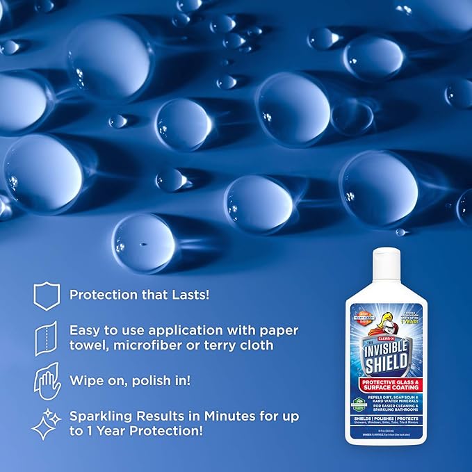 Invisible Shield Protective Glass + Surface Coating (2) &amp Water Spot and Stain Remover (1) - Restorer 3 Pack - 10 oz