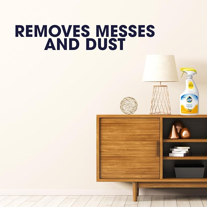 Multi Surface Cleaner Spray pH-Balanced Everyday Cleaner Works on Steel Wood Electronics Stone and Glass Citrus Scent 25 Fl Oz bundled with Micro Fiber Cloth