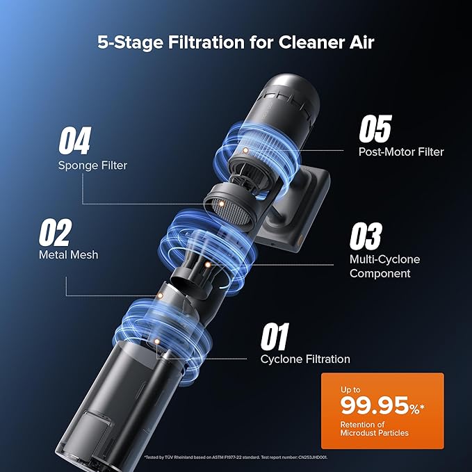 roborock H60 Hub Ultra Cordless Vacuum Cleaner with Auto-Empty Dock 210AW Suction Stick Vacuum Cleaners for Home and Pet Hair Rechargeable 90-Min Runtime Anti-Tangle Brush 140° LED Dust Detection