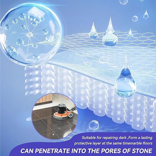 Marble Polishing Paste Nature Stone Polishing Kit Granite Sealer &amp Protectant | Polish Paste for Granite Quartz Marble Travertine Kitchen Countertop（1kg）