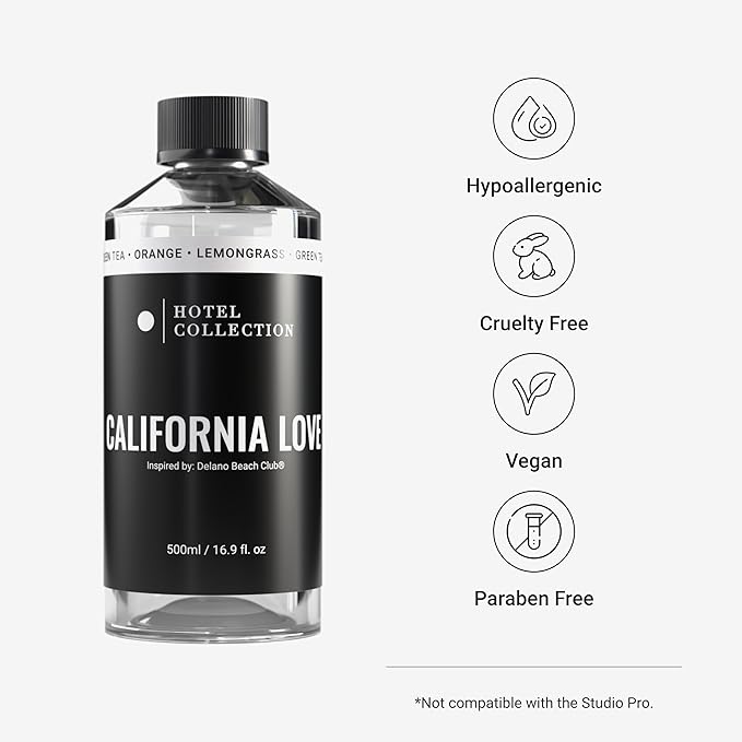 Hotel Collection Diffuser Oil - California Love - Aromatherapy Essential Fragrance Oil - Green Tea Orange and Lemongrass - 500mL 16.9 Fl oz
