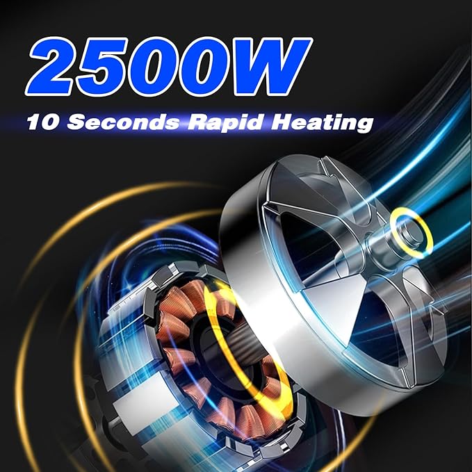 2500W Handheld Steam CleanerPortable Car Steamer For Auto DetailingHigh-Temperature and Pressure Steam Cleaner For Home Steam Cleaning Machine for FurnitureKitchenGroutFloorTile (Blue)