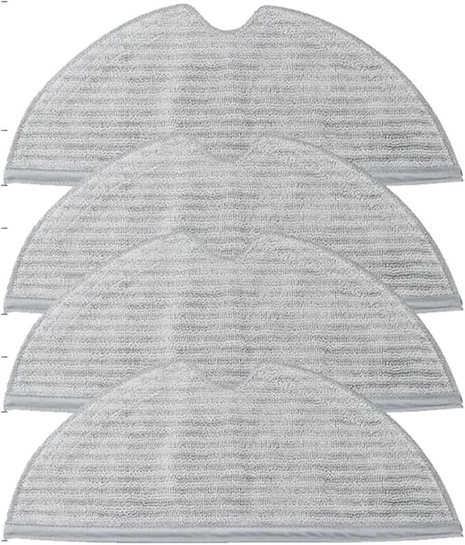 Mop Cloths RagsCompatible for Xiaomi MijiaVacuum-Mop Finder Spare Parts(4 Rags)