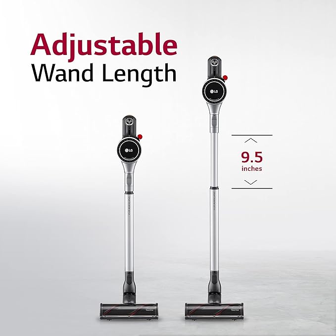 LG CordZero Cordless Stick Vacuum 2 Batteries 120 Min Run Time Powerful Cleaning for Carpet Hard Floors &amp Pet Hair Lightweight High-Capacity Dust Bin 10-Year Motor Warranty A926KSM (Renewe