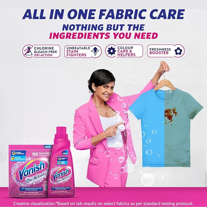 Vanish Oxi Action Stain Remover Washing Liquid - 400 ml - India