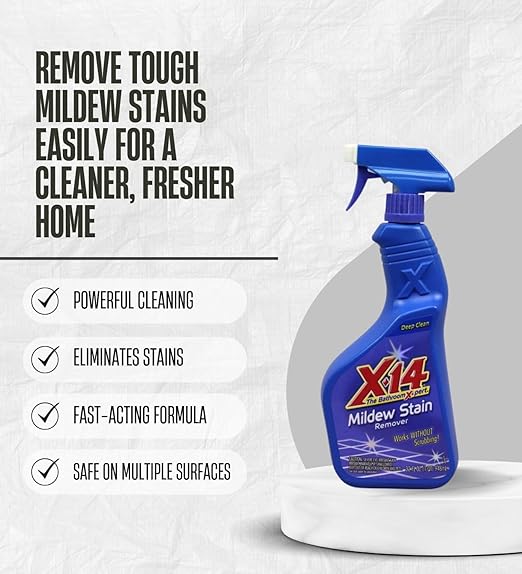 3x Malco X-14 Stain Remover 1 qt Bundle with Cleaning Gloves for Bathroom Kitchen and Hard Surface Stain Removal – Gift Set (4 Items)
