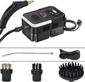 Handheld Steam Cleaner Steam Cleaners Mop Natural Steam Cleaner Handheld Power Steam Cleaner for Home Steam Cleaner Touch Screen + 6 Adjustable Steam Levels for Bed Car Kitchen Bathroom(Black)