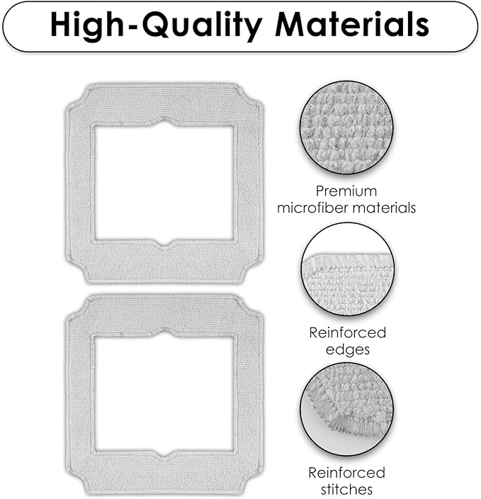 (12 Pack) Replacement Mop Pads Compatible with ECOVACS Winbot Mini Window Cleaning Robot Part No. W-CC02-0012 Washable Mop Cloths Accessories Kit Mop Pad Refill Replacement Kit