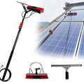 Window Cleaning Pole Water Fed Telescopic Window Cleaning Brush Extendable Cleaner Roof Cleaning Tools Window Cleaner Kit for Photovoltaic Panel Trucks Bus Cars5.4m