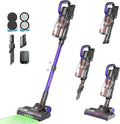 AlloyMove Cordless Vacuum Cleaner 45KPA Up to 60mins Runtime Lightweight Powerful Suction Vacuum Cleaners for Home 3 Suction Modes Rechargeable Stick Vacuum for All Floor/Carpet/Pet Hair/Car A03