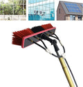 Glass Cleaning Brush Window Cleaning Pole Water Fed Telescopic Brush for Cleaner Conservatory Roof Photovoltaic Panel Cleaning-30FT
