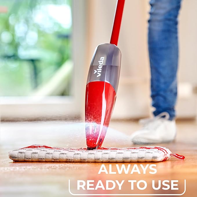 Vileda Spray mop with Tank for Wet Cleaning of Tiles parquet and Laminate Multicoloured