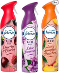 Febreeze Air Effects Air Freshner Limited Edition Spring Fresh Scents Summer Fresh Scents 3-pack of spray (Summer Variety)