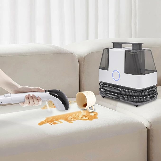 Portable Carpet Couch Deep Cleaner Handheld Rug Cleaner Sofa Cleaner Machine 15KPA Cleaner Machine for Sofa Carpet Car Pet Pads