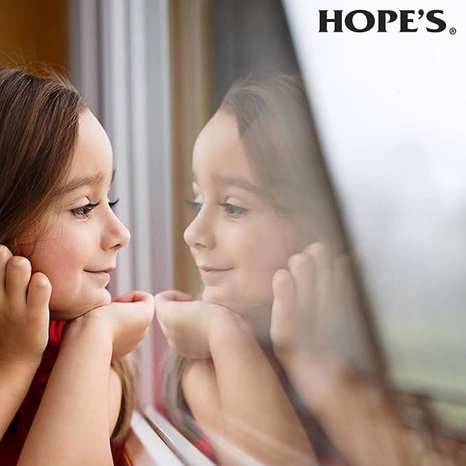 HOPE'S Perfect Glass Cleaner Streak-Free Ammonia-Free Window Mirror Screen and Shower Door Cleaner Indoor and Outdoor Glass Surfaces 32 Fl Oz Spray Bottle and 67.6 Fl Oz Refill Pack of 4