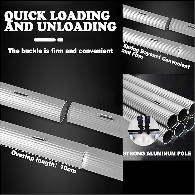 Professional Window Cleaning Kit - Telescopic Water Fed Cleaner &amp Conservatory Roof Brush for Solar Panel &amp PV Cleaning - Ultimate Window Washing Solution