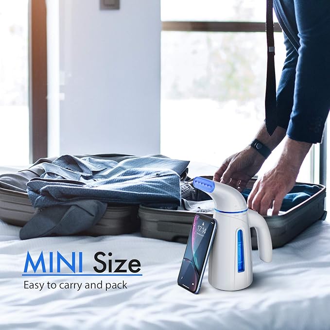 OGHom Steamer for Clothes Handheld Clothing Steamer for Garment 240ml Portable Travel Steam Iron (Only for 120V)