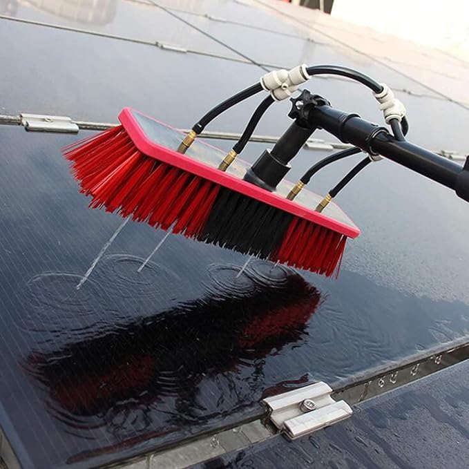 Long Handle Retractable Water Brush 9m Telescopic Pole Window Glass Cleaning Brush Solar Panel Cleaning Brush Water Fed Brush