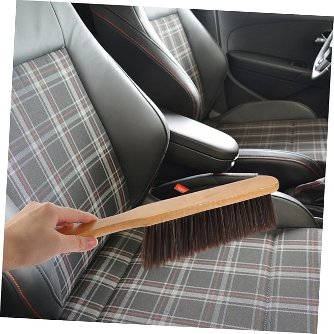 PRETYZOOM 10pcs Wooden Brush for Couch Carpet Ergonomic Bed Sweeping Tool with Soft Bristles for Deep Removal for Home Office