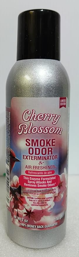 Smoke Odor Exterminator 198 gm/ 7 oz Large Spray Apple Orchard Set of Two Cans. Assortment (2) Includes Apple Orchard &amp cherry Blossam.