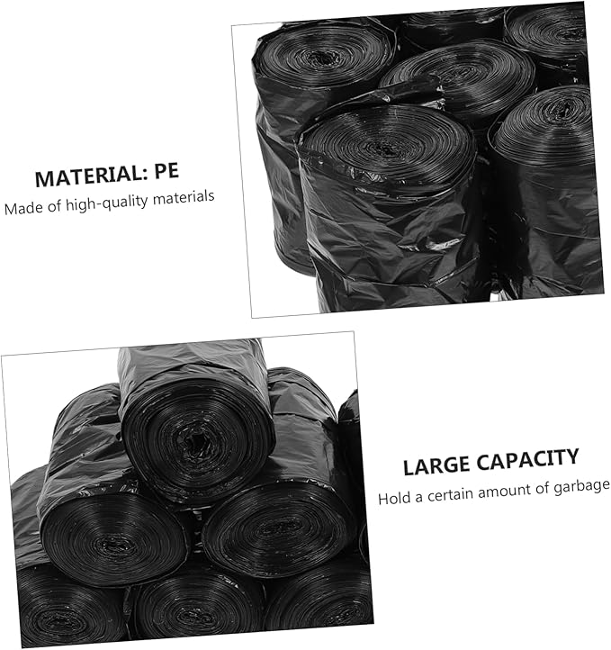 200Pcs Portable Toilet Trash Bags Rubbish Pouches for Camping Bathroom Kitchen Heavy Duty Design with Odor Locking Convenient Disposable