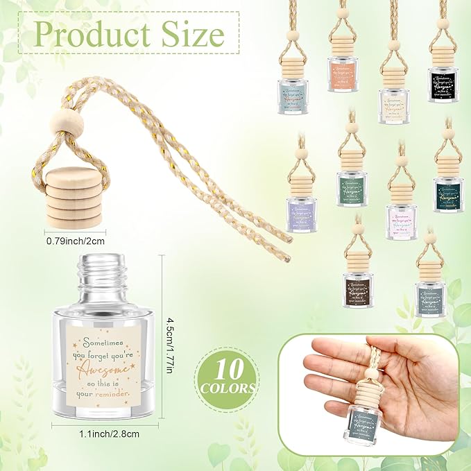 30 Pcs Inspirational Appreciation Gifts for Coworker Empty Car Air Freshener Diffuser Hanging Sometimes You Forget You're Awesome Thank You Gifts for Employees Team Staff Nurses