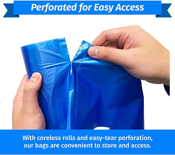 Reli. SuperValue 40-45 Gallon Recycling Bags | 100 Count | Blue Trash Bags