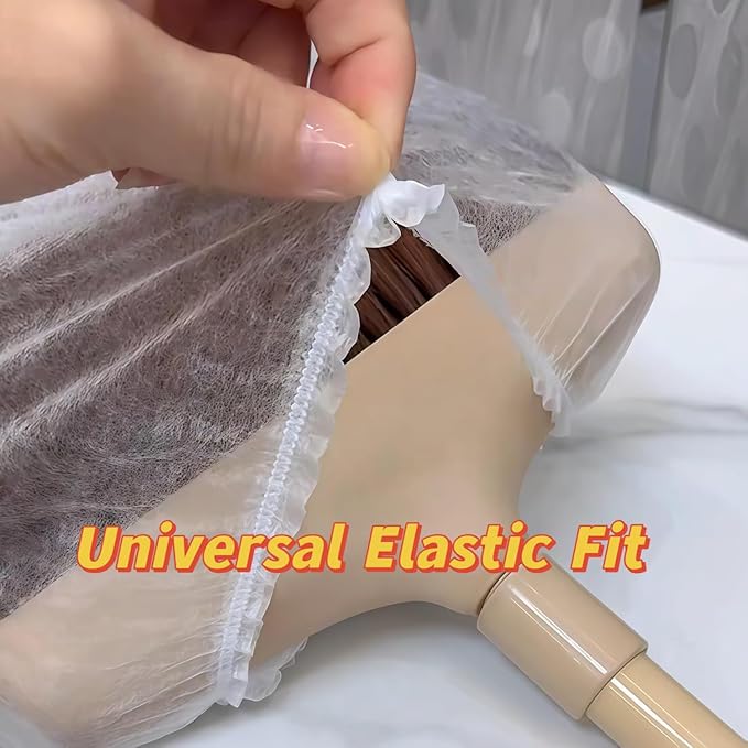 Disposable Broom CoversDisposable Broom Dusting Covers100PCS Dust-Proof Sleeves &amp No-Wash Lazy Cleaning ToolUniversal Elastic FitEasy On/Off for Standard BroomsKeep Hands Clean (200pcs)