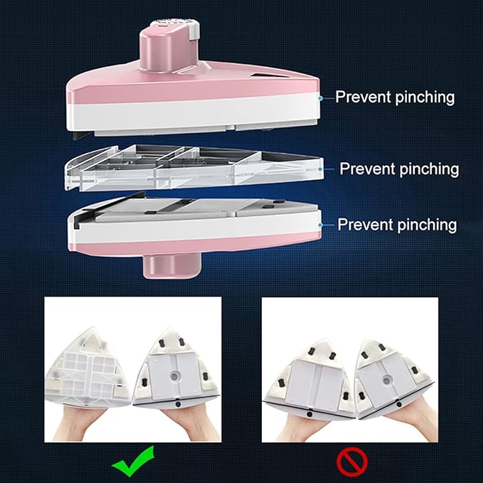 Magnetic Window Cleaner Double Side Magnetic Window Cleaner 5-Files Adjustable Glass Wiper Glider Washing Brush Thickness 5-25Mm